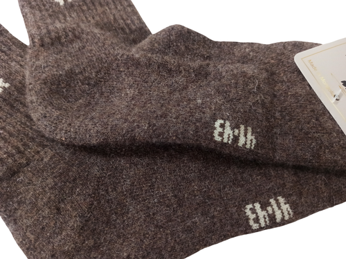 70% Yak Wollsocken warm, weiche Thermo Wollsocken, Unisex, Made in Mongolia braun - Bild 4 von 5