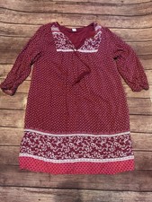 Women’s Old Navy Bohemian Pink Floral Shift Dress Medium