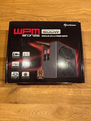 Sharkoon WPM 600W Bronze ATX2.3 Power Supply, neu, nicht benutzt