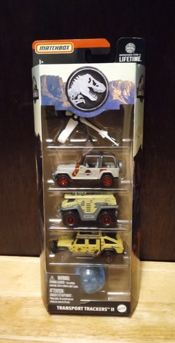 Matchbox "JURASSIC WORLD" Transport Trackers II (2024) **NIB**
