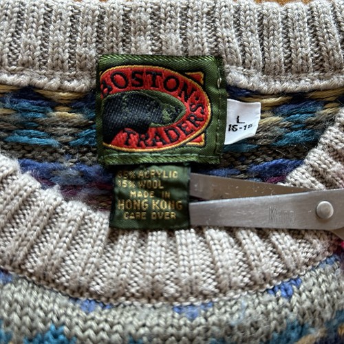 Boston Traders GIRLS LG. 16 VINTAGE Striped Pullover Sweater Cottagecore Barbie - Picture 8 of 12