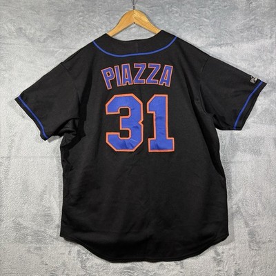Mitchell & Ness Mike Piazza pour hommes New York Mets Big & Tall Cooperstown Collection Maillot d'entraînement au bâton en maille
