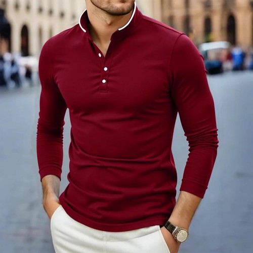 Mejores Camisas Manga Larga Hombre Casual Camisa Ropa Moda Para Hombres Cotone - Foto 15 di 16