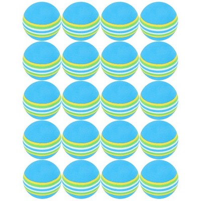 20pcs 42mm Golfs Rainbow Ball Indoor Golfs Hitting Putting Practice Aids Ball