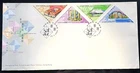 Hong Kong 香港  2000 FDC H.K. Museums & Libraries 4V Triangle Stamps on Cover