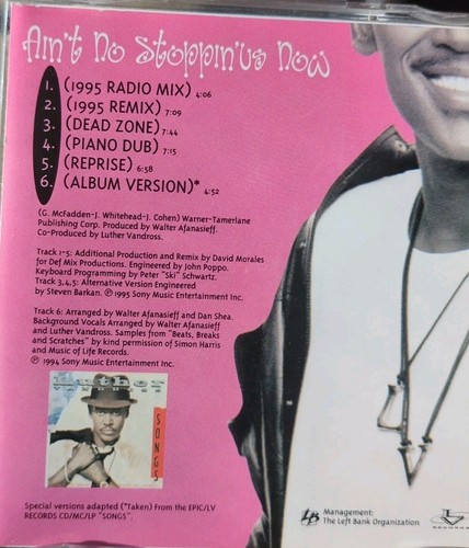Luther Vandross Ain't No Stopping Us Now CD Single - Six Track CD - Picture 2 of 4