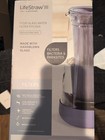 LifeStraw Home– Water Filter Pitcher, 10 Cup, Glass with Silicone Base, Blue