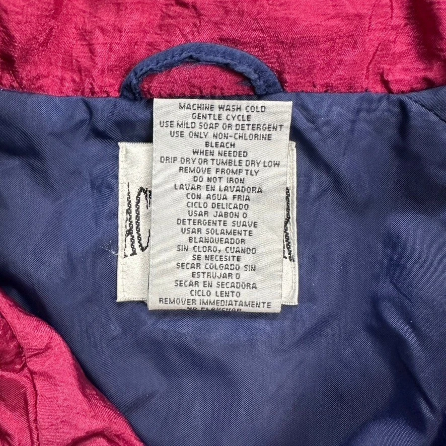 Chaqueta Cortavientos Vintage Active Frontier Mediana Años 80 90 Estampado Barroco Retro Foto 3 de 4