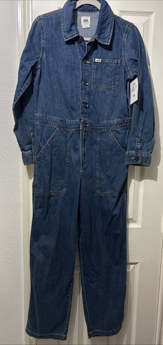 Lee Union-All Denim Jumpsuit Coveralls Blue Size Small Modern Pockets