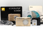 [N.MINT in Box] Nikon COOLPIX S3300 Gold 16,0MP Aparat cyfrowy z Japonii