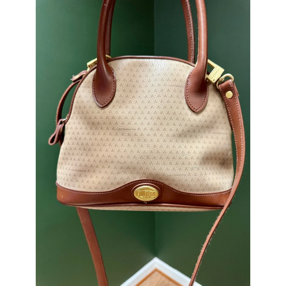 Bolso Bandolera Vintage Liz Claiborne Dome Cartera Asa Superior Foto 4 de 4