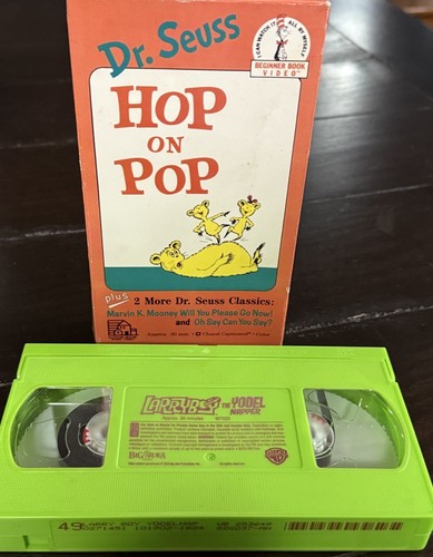 Dr. Seuss Hop On Pop Plus 2 More Dr Seuss Classics VHS 1989 Random House - Picture 1 of 5
