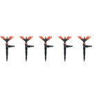 5pcs Garden Lawn Sprinkler Automatic Rotating Sprinkler Lawn Vegetable Sprinkler