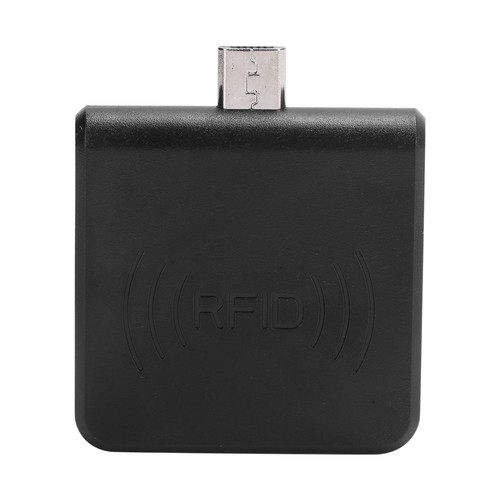 Black W86 Micro USB Mobile Phone Card Reader Portable For Mobile ID Rea NEW - Afbeelding 3 van 12