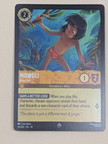 Mogli - Man Cub 19/204 Super Rare Whispers in the Well Lorcana - Bild 1 von 10