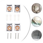  2 Sets/8pcs Mirror Holder Clip Metal Holders Multi-purpose Glass Clamps