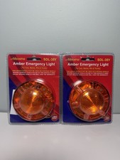 Lot Of 2 Maxxima Sdl-35y Led Emergency Warning Flasher Amber 3.50 Round - New