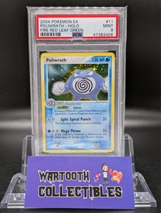 Pokemon Poliwrath EX Fire Red & Leaf Green Holo Rare #11 PSA 9 Mint