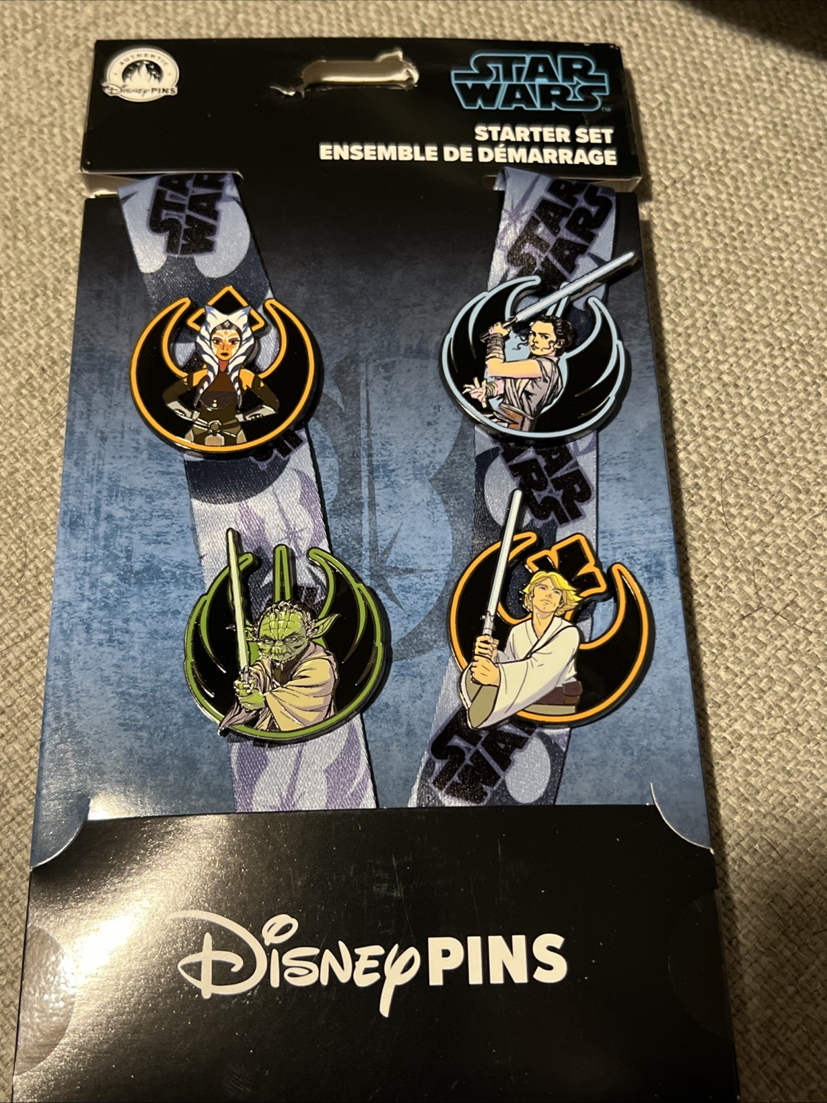 Disney Rebel Starwars Lanyard Luke Yoda Ray Ashoka 