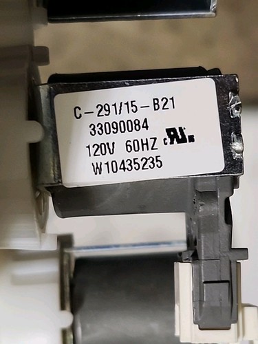 Válvula de agua para lavadora Whirlpool OEM W10509710 W10435235 33090084 - Imagen 4 de 7
