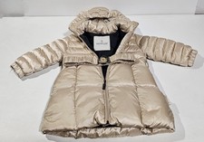 MONCLER ENFANT ORIGINALE RARO - BEIGE LUCIDO CHIARO - CM74 / MESI 9-12