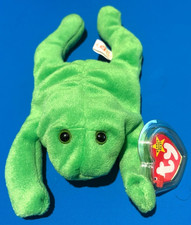 1993 TY Beanie Baby "Legs the Frog" style 4020 with ERRORS VERY RARE