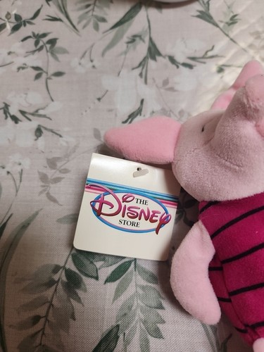 Vintage Disney Store Winnie The Pooh New Piglet 8" Mini Bean Bag Stuffed Plush - Picture 7 of 9