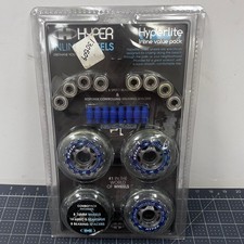 Hyper Rollerblade Inline 76mm Wheels ABEC 5 Bearings Value Pack