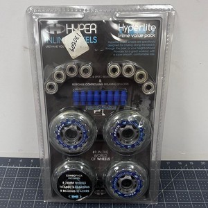 Hyper Hyperlite Cruise Wheels Clear Inline Skates Roller Blades 76mm 78a