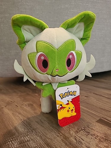 Pokemon TCG Small Plush - Sprigatito - 8 inch plush - Brand New - Jazwares