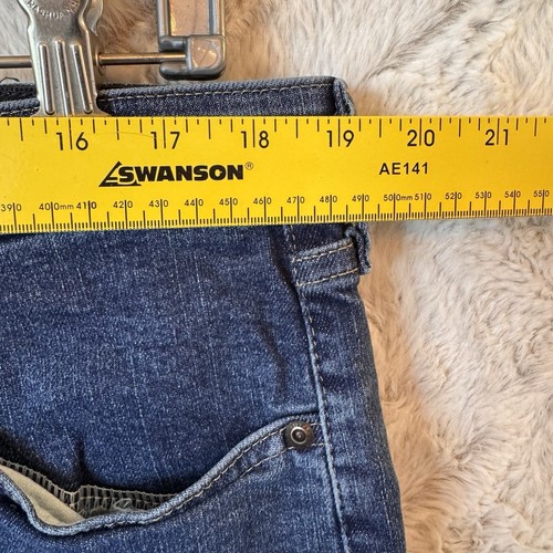 Wrangler Shorts Men's 36 Blue Denim Jean Work Wear Casual Dark Wash - Picture 7 of 7