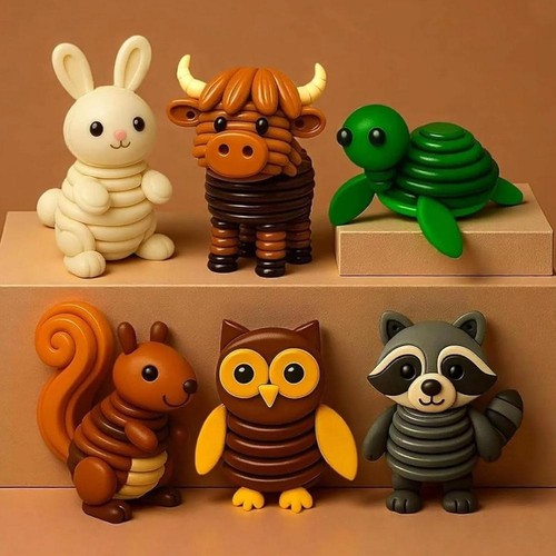 DIY Button Highland Cow Craft Kit, Fun Christmas Butt on Making Set W9C9 - Bild 5 von 18