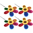  4Pcs Kinderspielzeug Single Layer Cloth Art Sechs Farben Sonnenblumen Windmühle