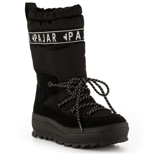 Pajar Canada Damen Galaxy High Schwarz Ski Schnee Winter Stiefel Größe 6 UK EU 39