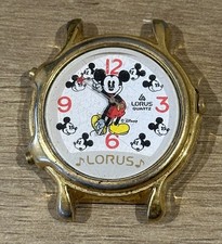 Vintage Lorus Quartz Mickey Mouse Watch - V422-0010 - Spares/Repairs