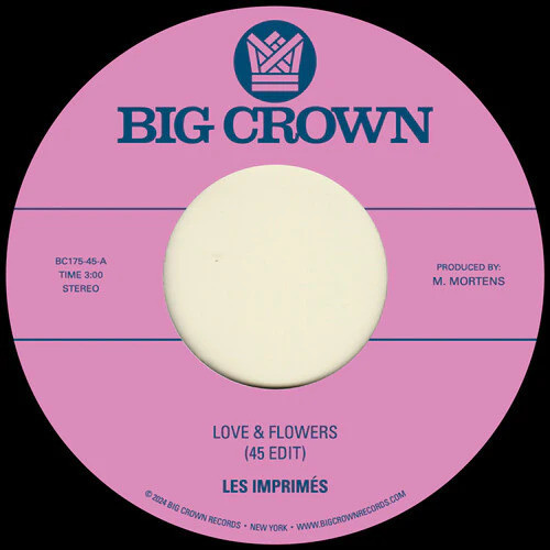 Les Imprimés Love & Flowers (45 Edit)/You (Vinyl) 7" Single - Picture 1 of 1