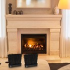 Spare Parts Fireplace Brush Sweep 2Pcs Accessories Black Fire Tools Head