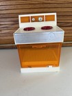 Ancien brûleur de cuisinière Amsco Orange Play années 60 s'allume fonctionne