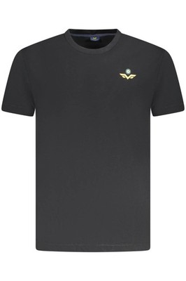 Armata Di Mare Kurzarmshirt Gr L schwarz Rundhals Logo Herren T-Shirt Baumwolle