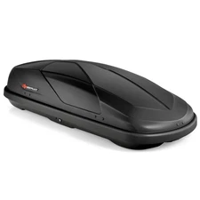 14 Cubic Feet Cargo Box Dual-sided Opening Rooftop Carrier w/ 2 Luggage Straps