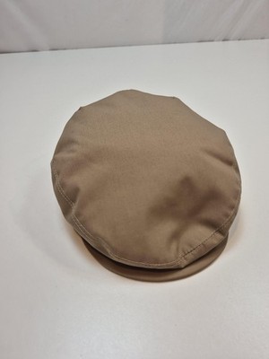 Kangol Hat Flat Cap Fitted Mens M Beige Coniston Rain Lined Water Resistant