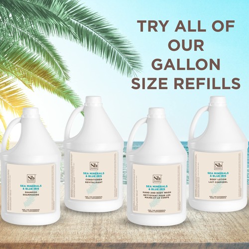 Minerals & Blue Iris Shampoo Refill - Gallon Size, Color Safe, Sulfate Free - Picture 6 of 8