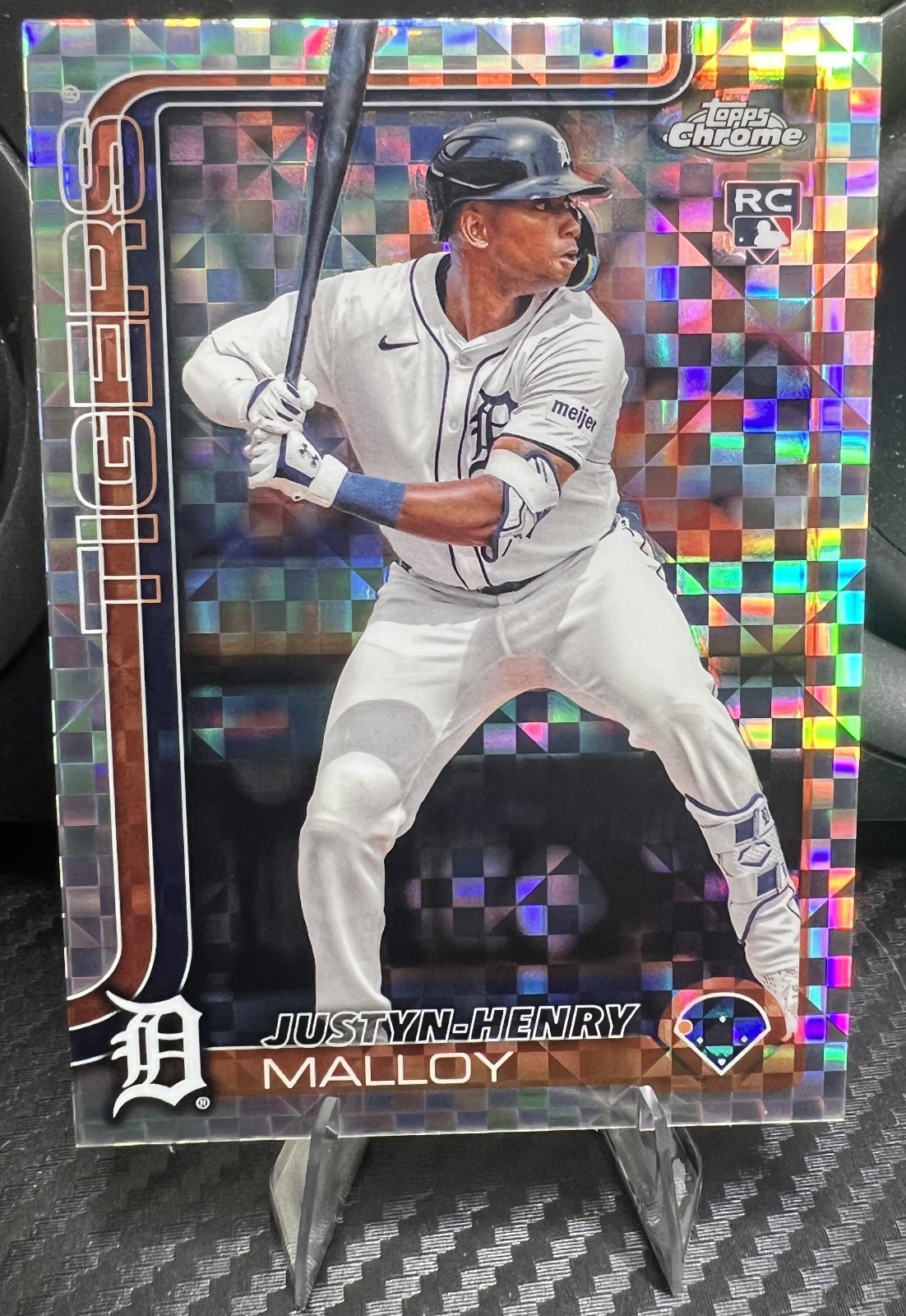 2025 Topps Chrome X-Fractor  Justyn-Henry Malloy Detroit Tigers 