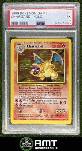 Charizard Holo PSA 5 1999 Pokemon Set #4/102 4895