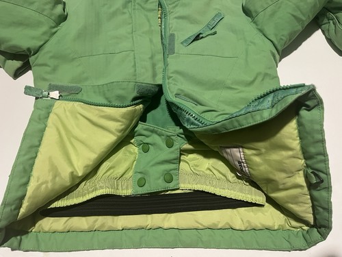 L.L. Bean Kids Girls Green Puffer Winter Jacket Thinsulate Insulation - Picture 9 of 10