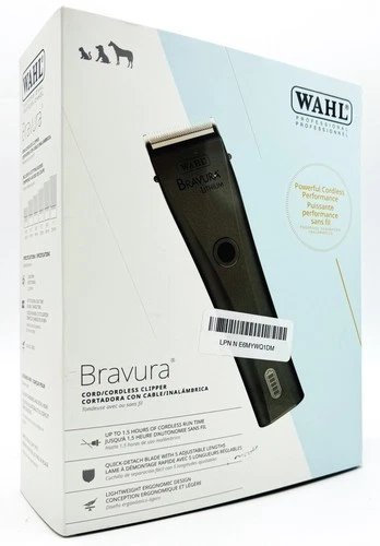 Wahl Bravura Lithium Cordless Pro Pet Clipper / Groomer Kit W/ Charting Stand