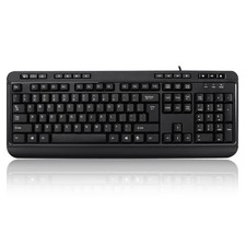 Adesso AKB-132HB Multimedia Desktop Keyboard with 3-Port USB Hub