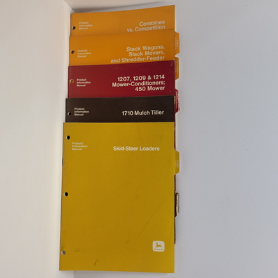 #ad Vtg Lot of 5 John Deere Product Information Handbooks $34.99