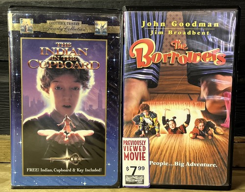 90s VHS Lot Bundle (2) - The Indian In The Cupboard VHS & The Borrowers VHS Lot - Picture 1 of 8