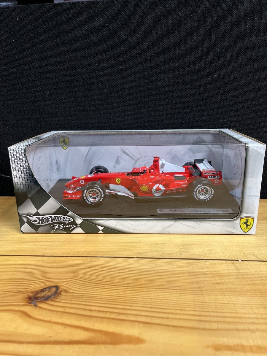 Mattel Hot Wheels Ferrari F1 2005 Michael Schumacher 1 18